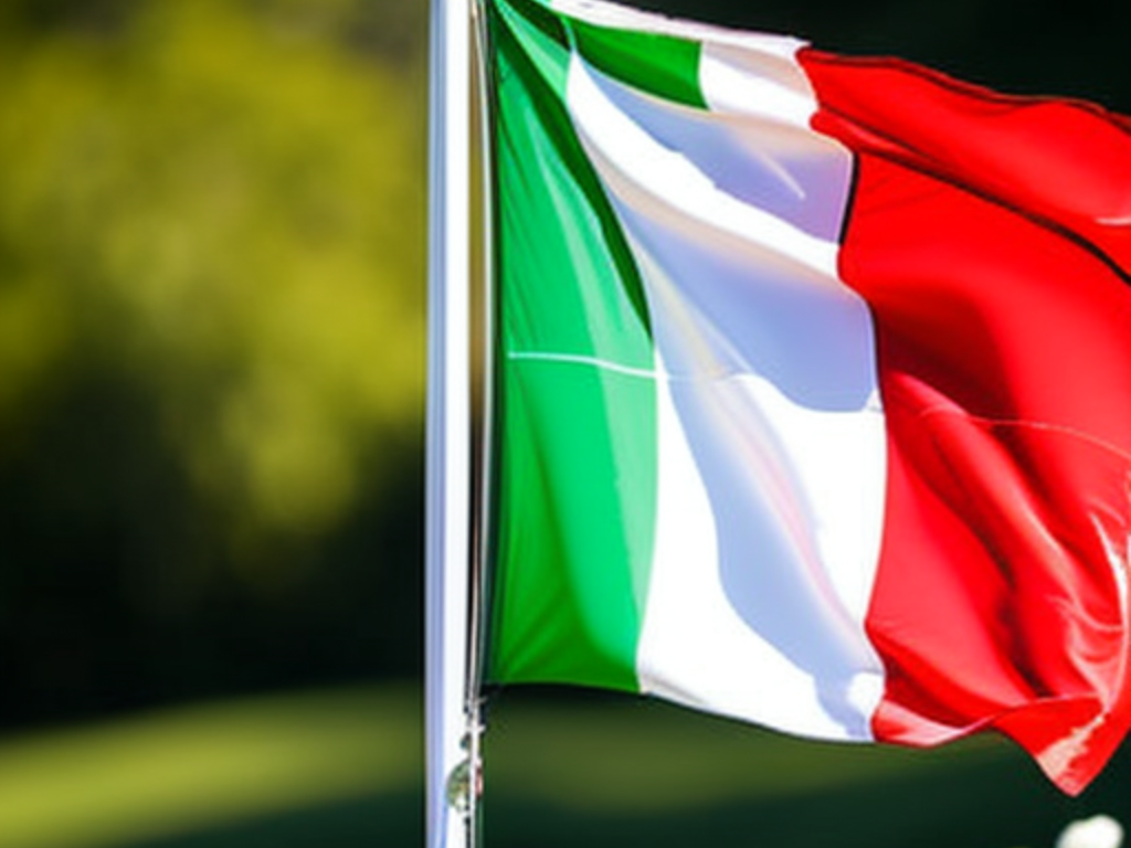 Immagine con la bandiera italiana